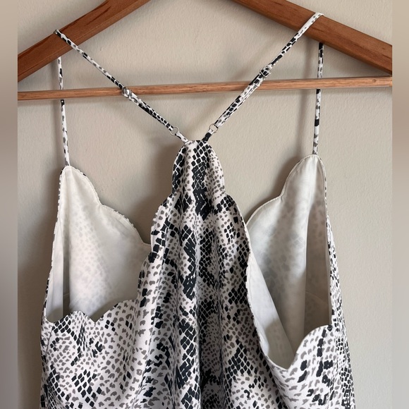 J. Crew Factory NWT Snakeskin Scalloped Cami Top Size 8 - Picture 8 of 12